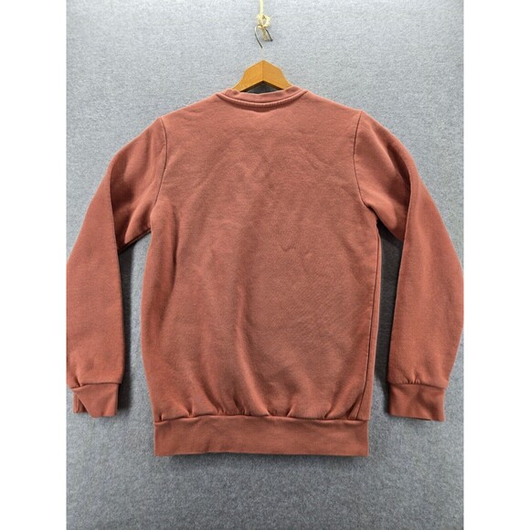 Adidas Kids Clay Color Brown Crew Neck Lightweight Sweater Sz Large 13-14 YO - Picture 5 of 5